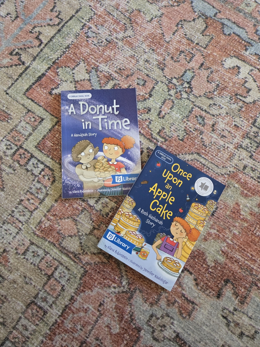 PJ Library Children’s Books — "A Donut in Time" & "Once Upon an Apple Cake"